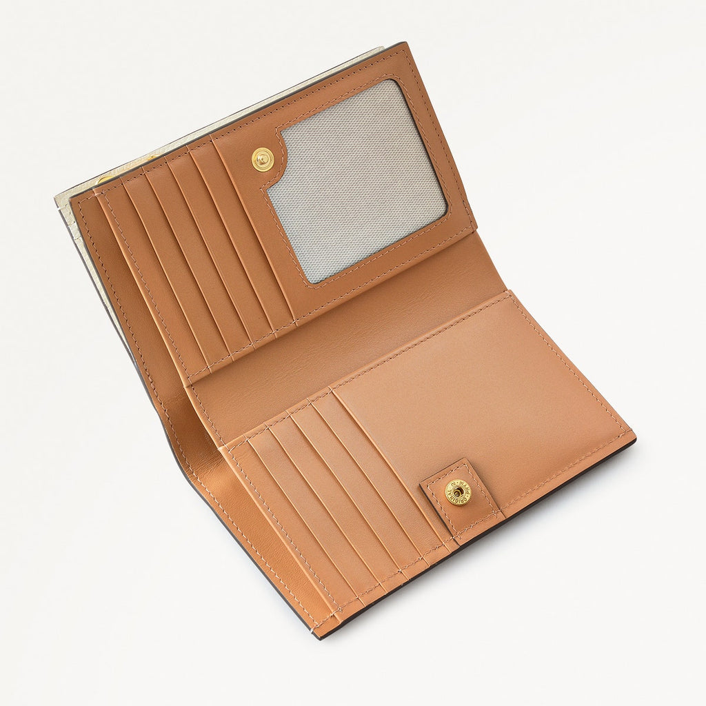 Kendal Terrace Leather Medium Bifold Wallet in Chalk - 111655