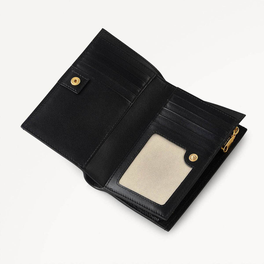Kendal Terrace Leather Medium Bifold Wallet in Black - 111656