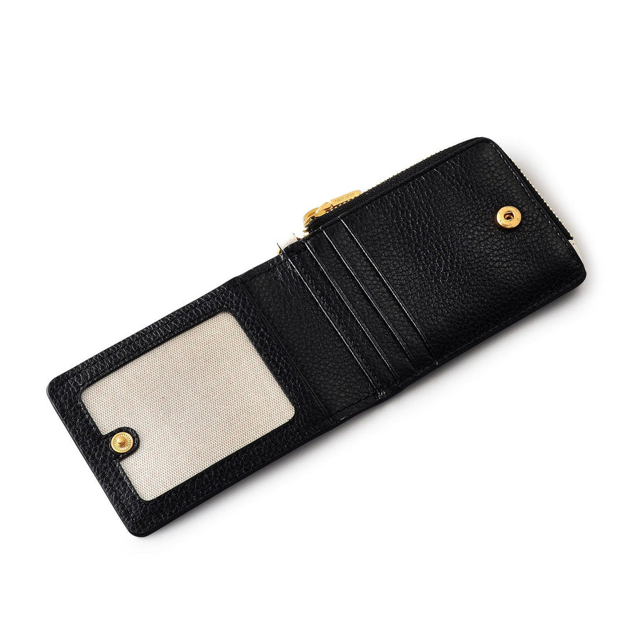 Bishops Lane Leather Small Ziptop Coin Purse in Chalk - 111663