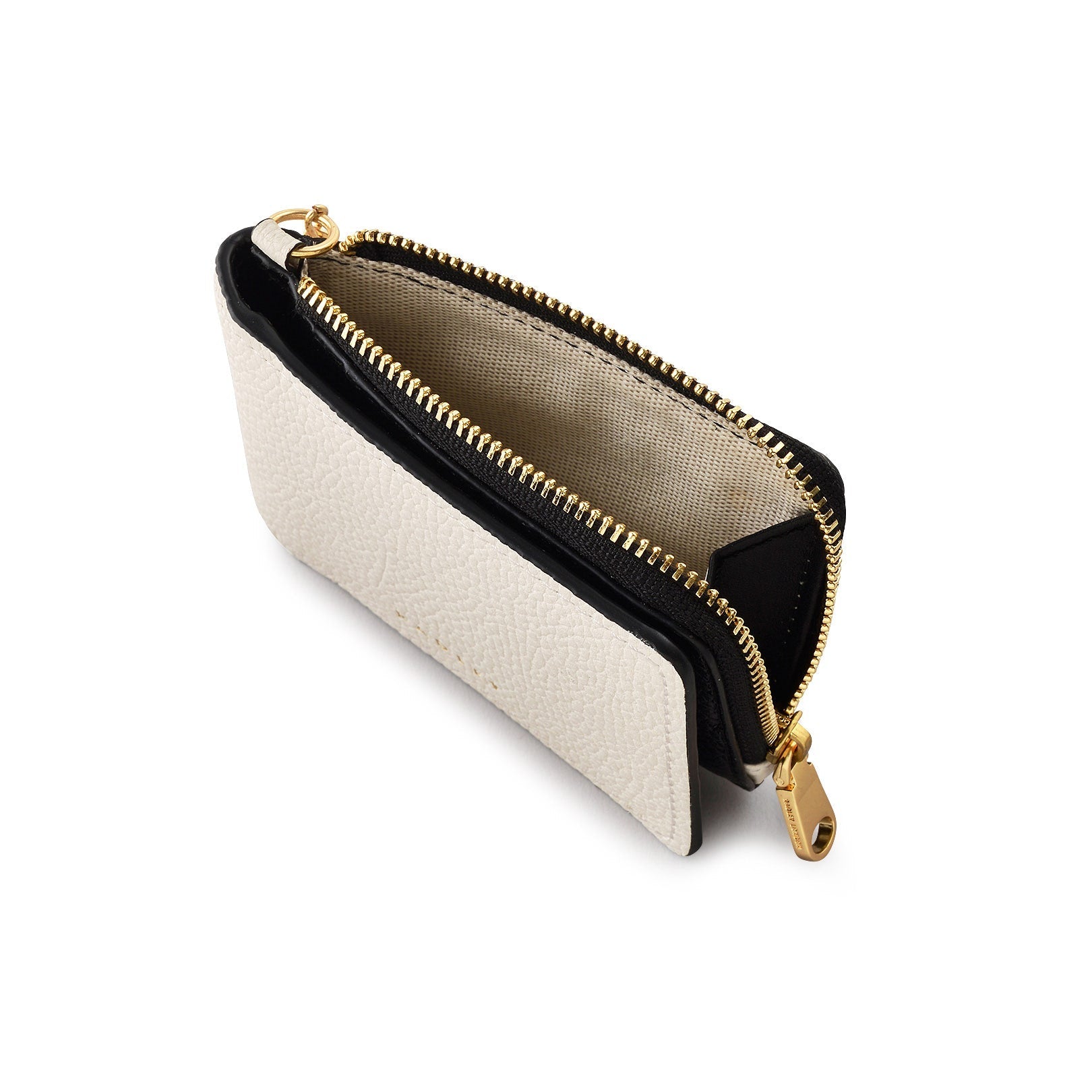 Bishops Lane Leather Small Ziptop Coin Purse in Chalk - 111663