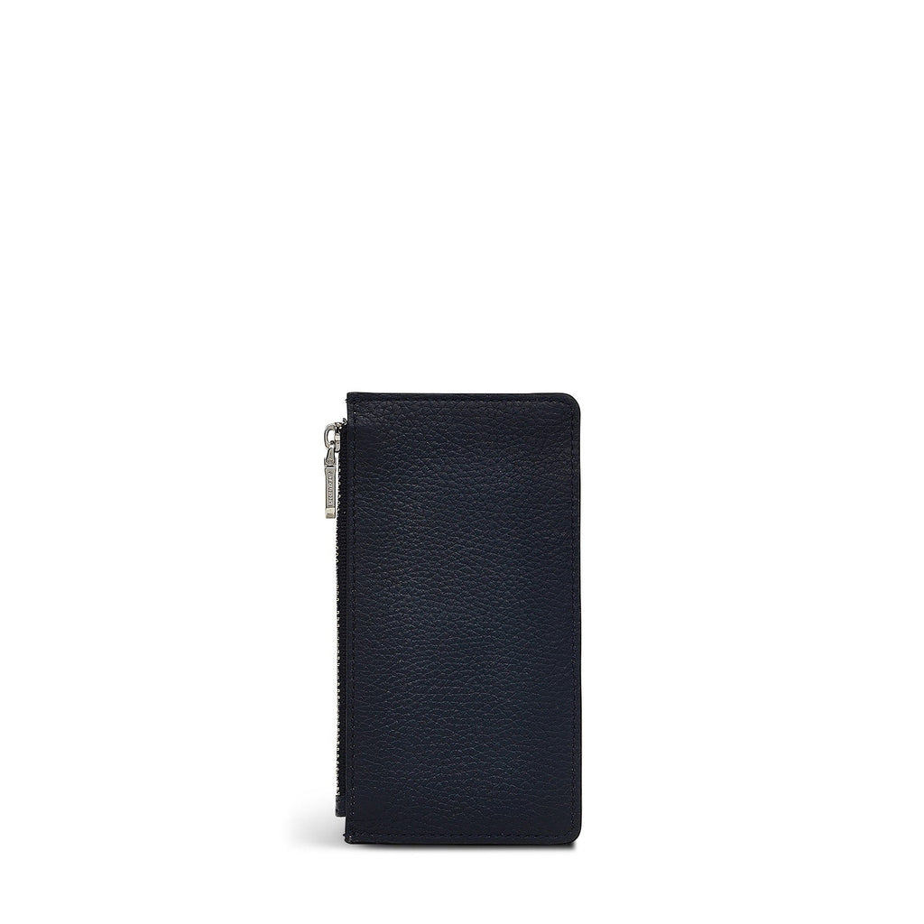 Bishops Lane Leather Medium Ziptop Coin Purse in Ink - 111665
