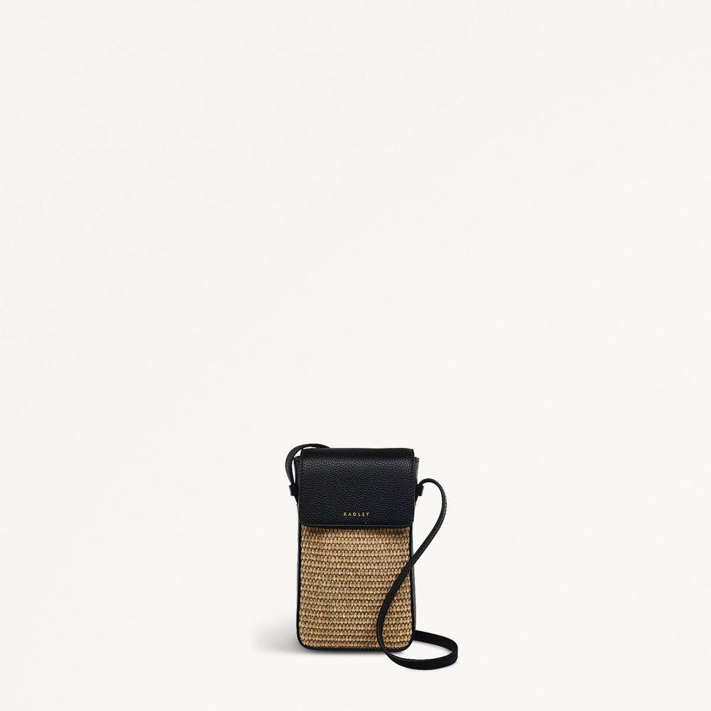 Bishops Lane Fabric Medium Phone Cross Body Bag in Black - 111666