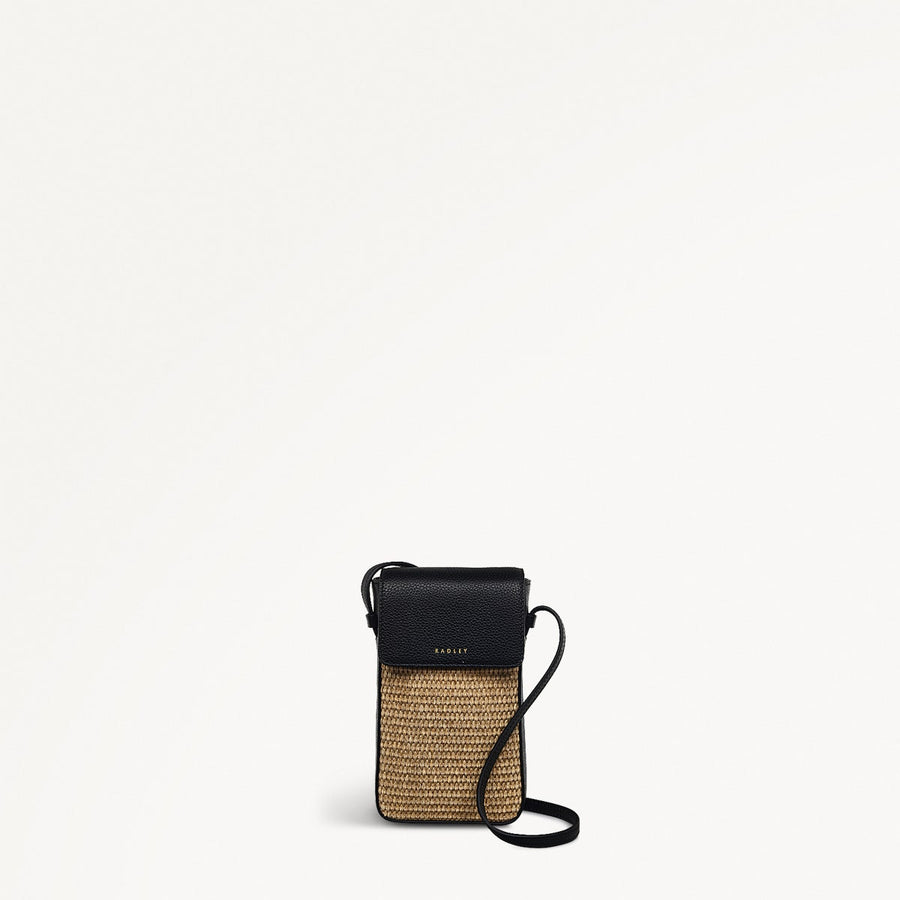 Bishops Lane Fabric Medium Phone Cross Body Bag in Black - 111666