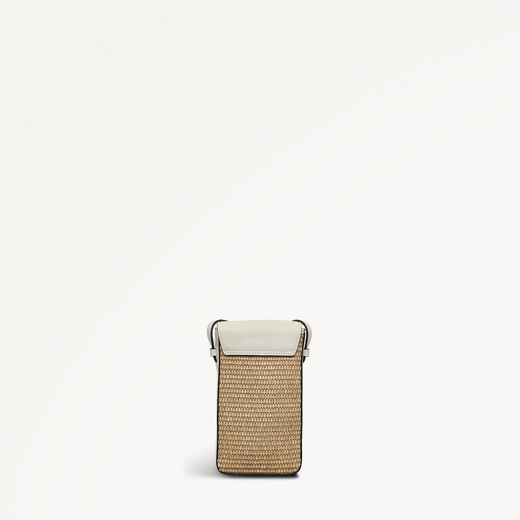 Bishops Lane Fabric Medium Phone Cross Body Bag in Chalk - 111667