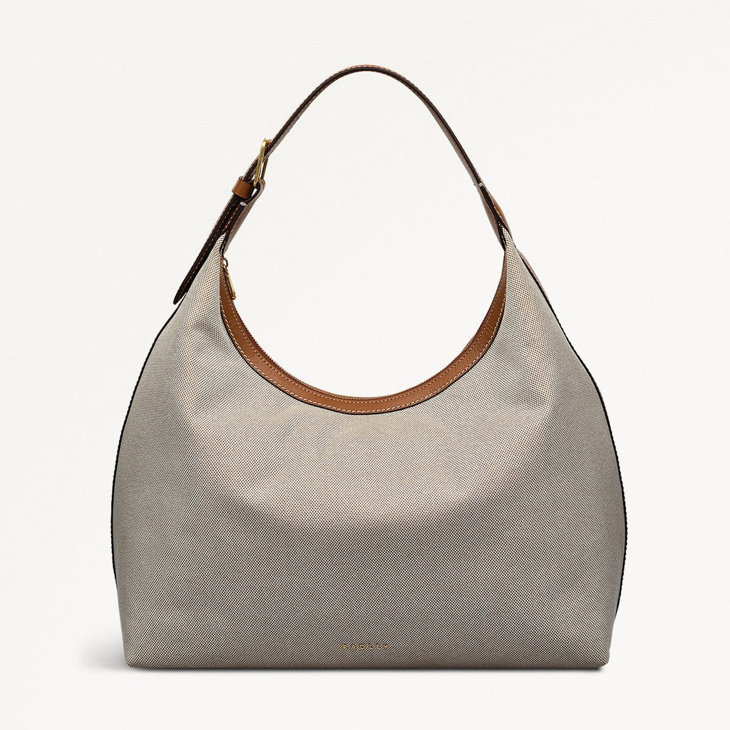 SPENCER MEWS - CANVAS LARGE ZIPTOP SHOULDER NATURAL