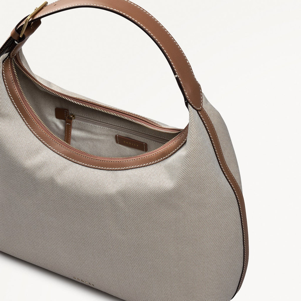 SPENCER MEWS - CANVAS LARGE ZIPTOP SHOULDER NATURAL