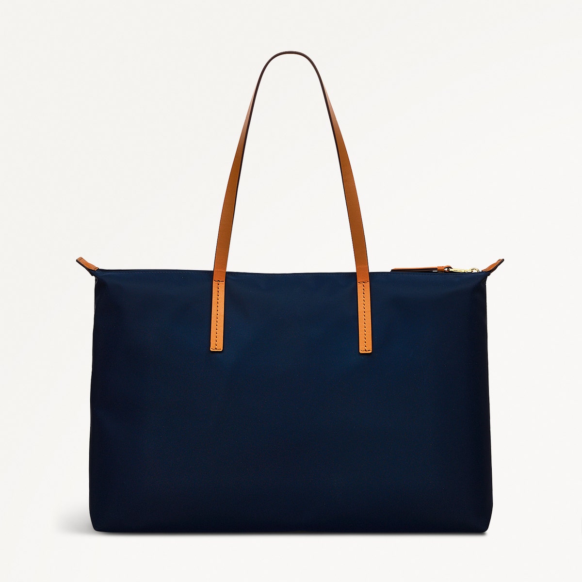 Windsor Lane Fabric Large Ziptop Tote Bag in Ink - 111684