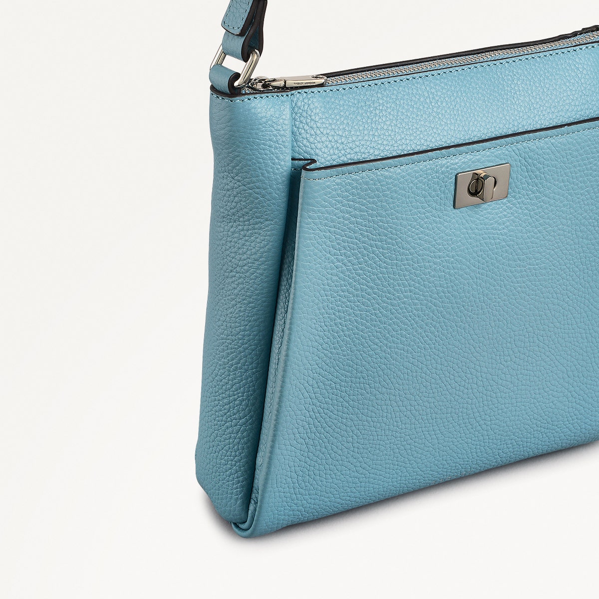 Brook Avenue Fabric Small Ziptop Cross Body Bag in Cameo - 111694