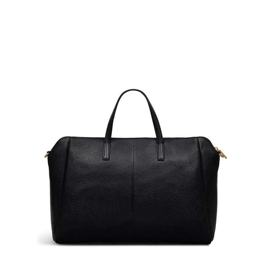 Brook Avenue Fabric Medium Ziptop Grab Bag in Black - 111695