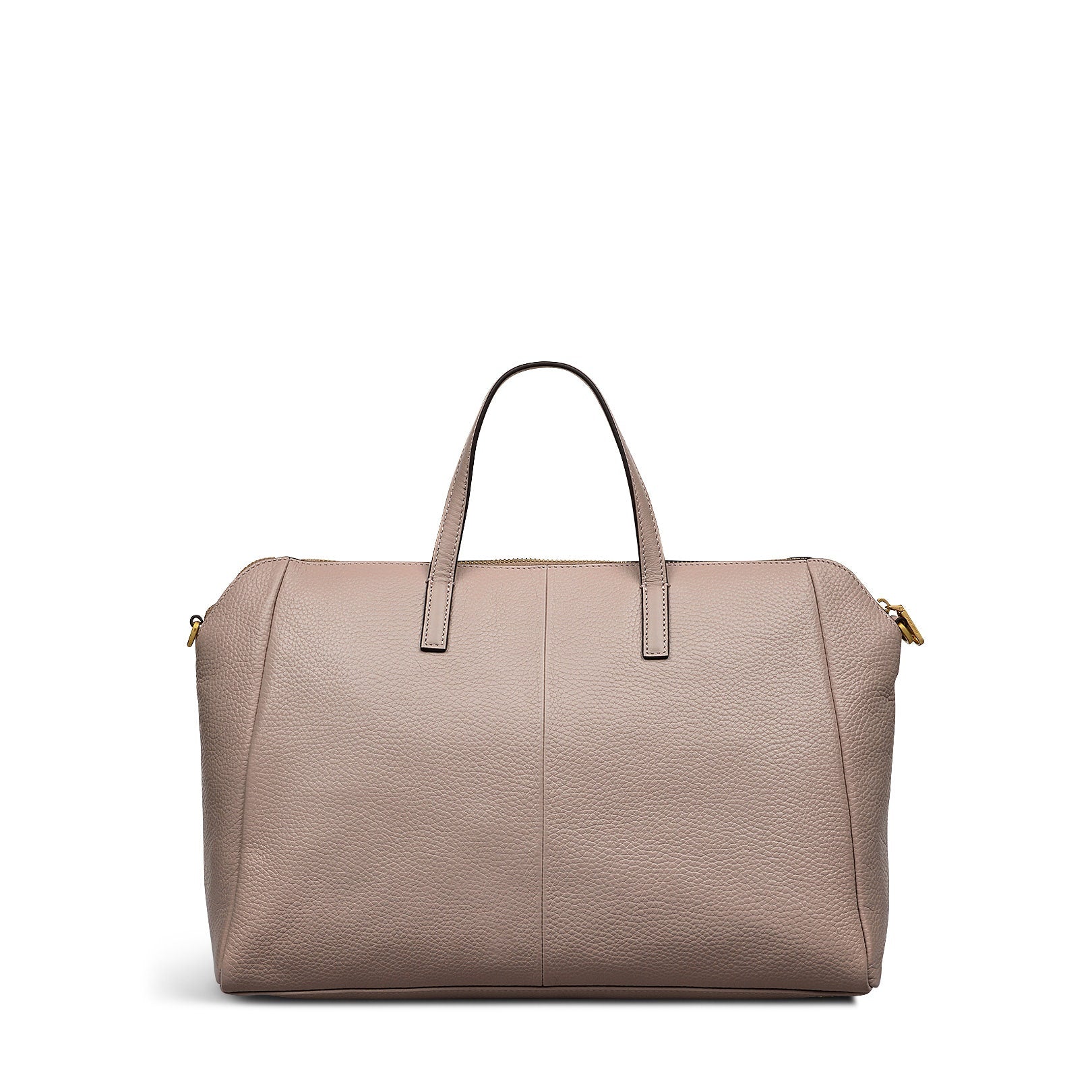 Brook Avenue Fabric Medium Ziptop Grab Bag in Latte - 111697