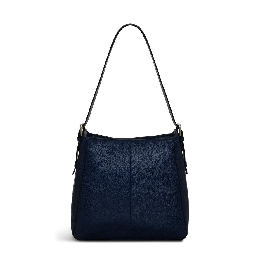 Brook Avenue Fabric Medium Ziptop Shoulder Bag in Ink - 111701