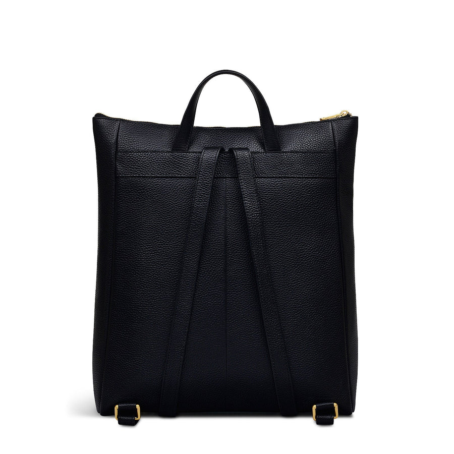 Brook Avenue Fabric Large Ziptop Backpack in Black - 111702