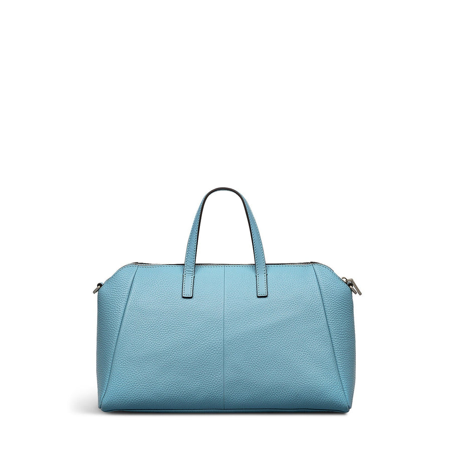 Brook Avenue Fabric Small Ziptop Grab Bag in Cameo - 111705