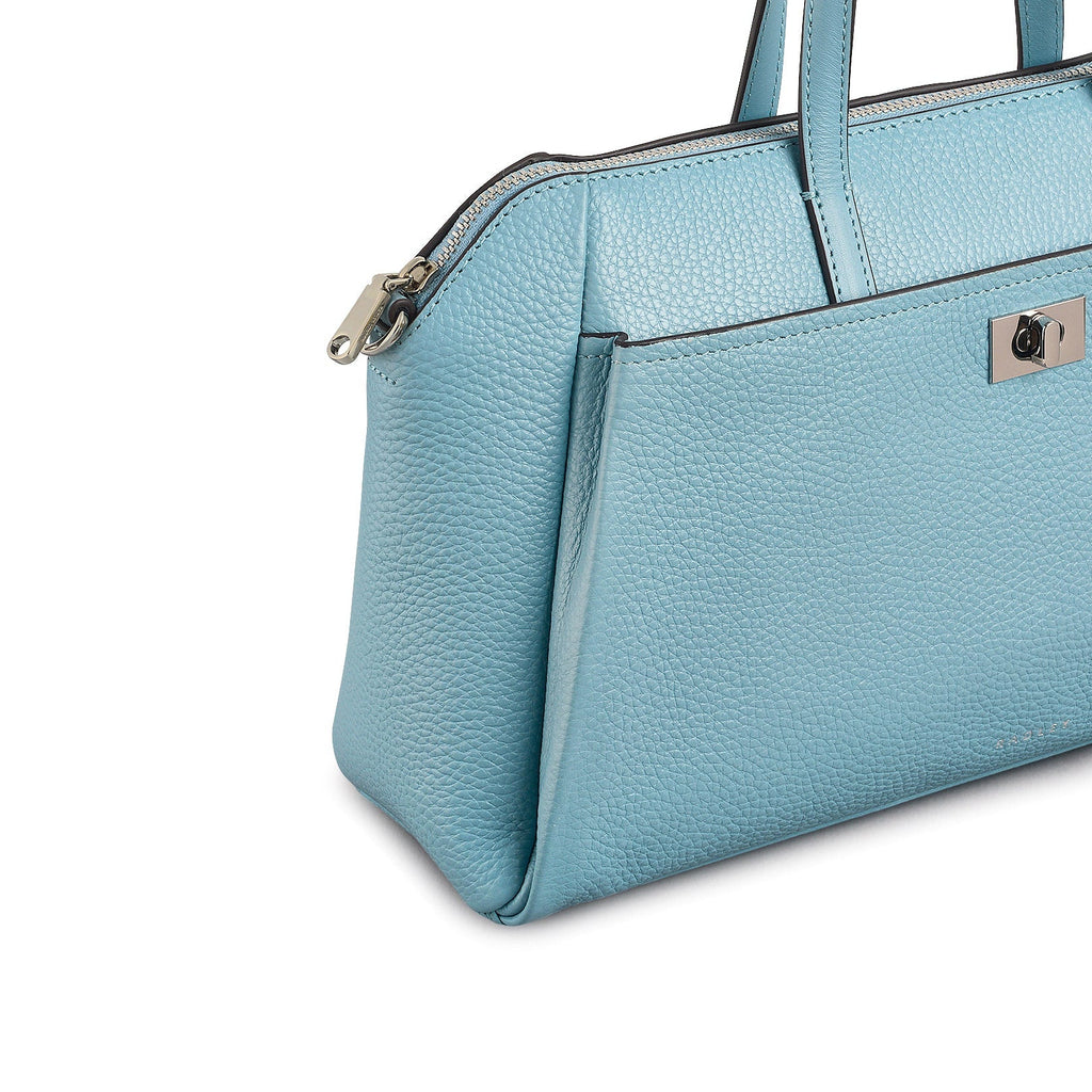 Brook Avenue Fabric Small Ziptop Grab Bag in Cameo - 111705