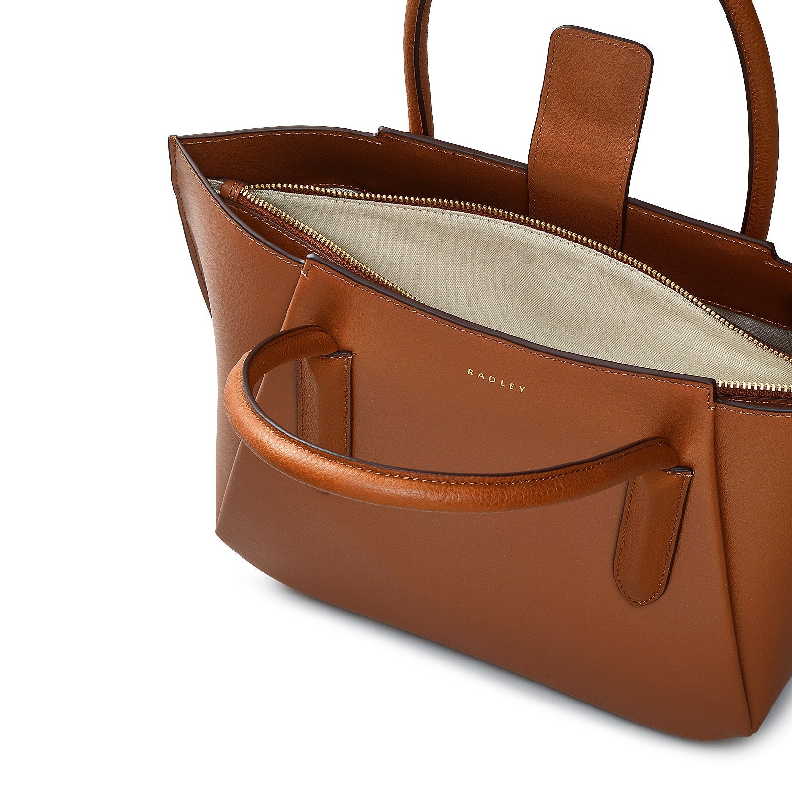 Liverpool Street 2.0 Fabric Medium Ziptop Grab Bag in Indus Tan - 111709