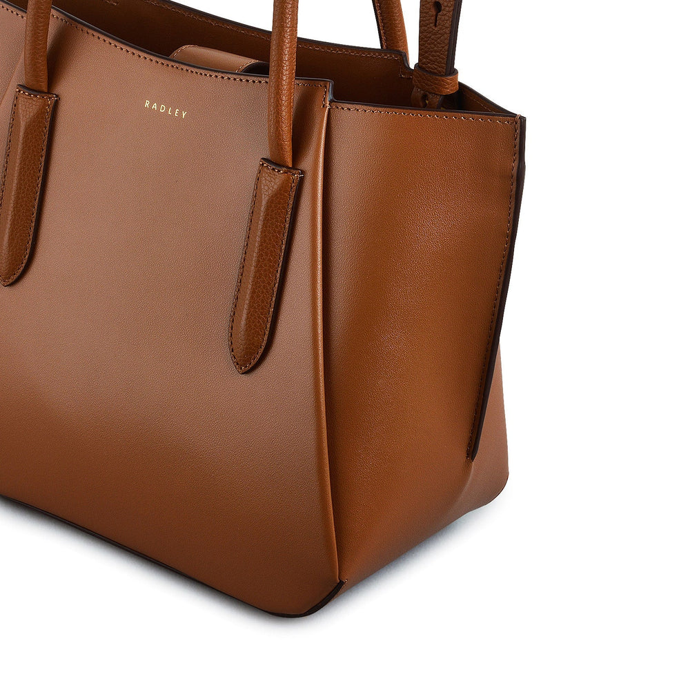 Liverpool Street 2.0 Fabric Medium Ziptop Grab Bag in Indus Tan - 111709