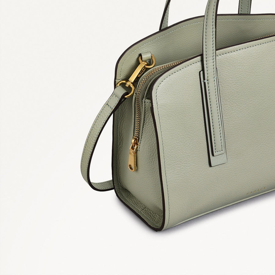 Arragon Row Fabric Small Zip Around Grab Bag in Drizzle - 111711