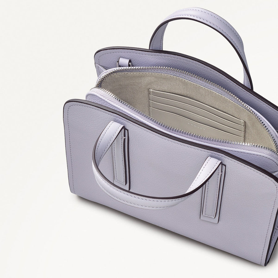 Arragon Row Fabric Small Zip Around Grab Bag in Bellflower - 111712