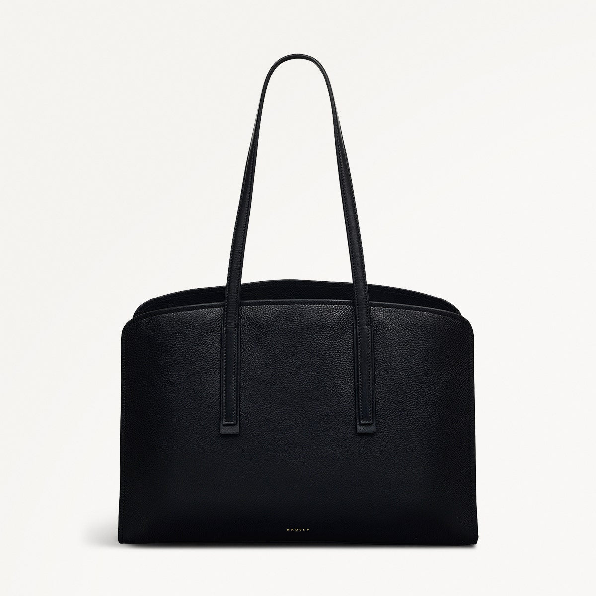 Arragon Row Fabric Large Laptop Shoulder Bag in Black - 111716