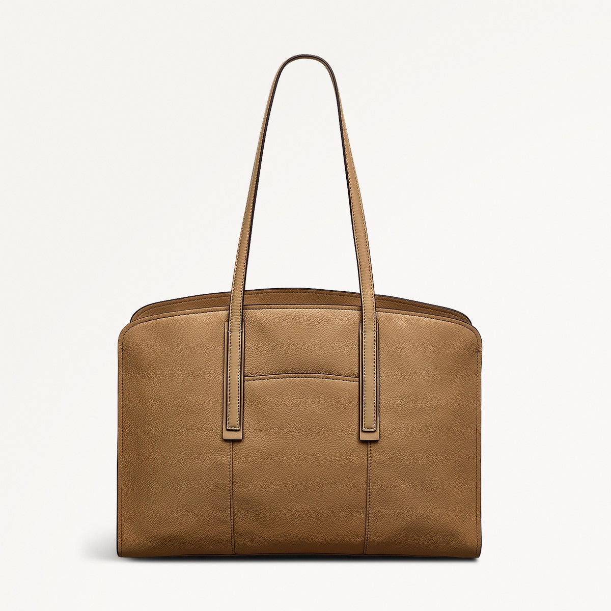 Arragon Row Fabric Large Laptop Shoulder Bag in Biscuit - 111717