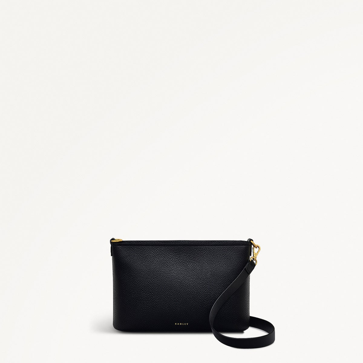 Newton Avenue Fabric Small Ziptop Cross Body Bag in Black - 111720