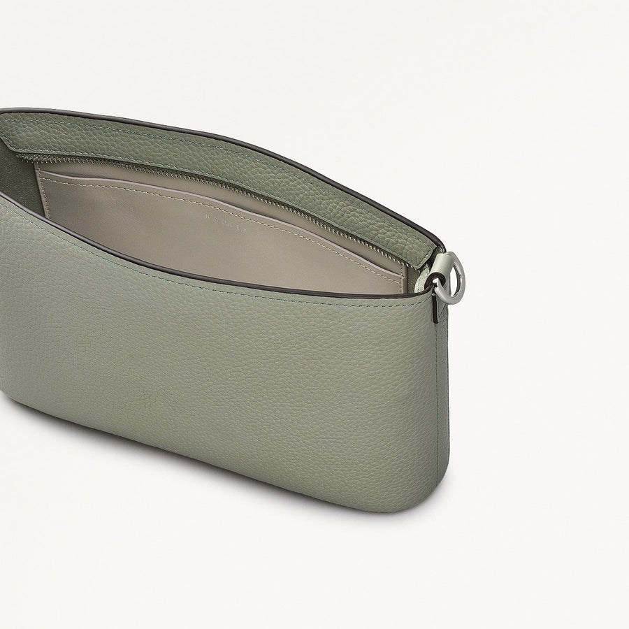 Newton Avenue Fabric Small Ziptop Cross Body Bag in Drizzle - 111721