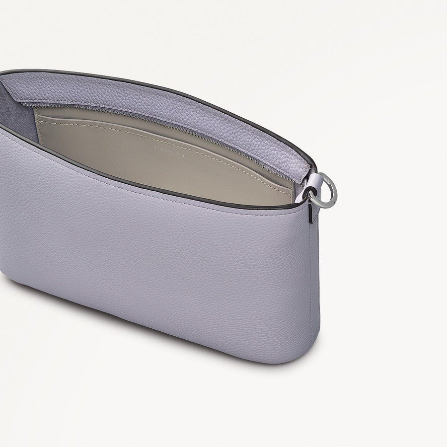 Newton Avenue Fabric Small Ziptop Cross Body Bag in Bellflower - 111722