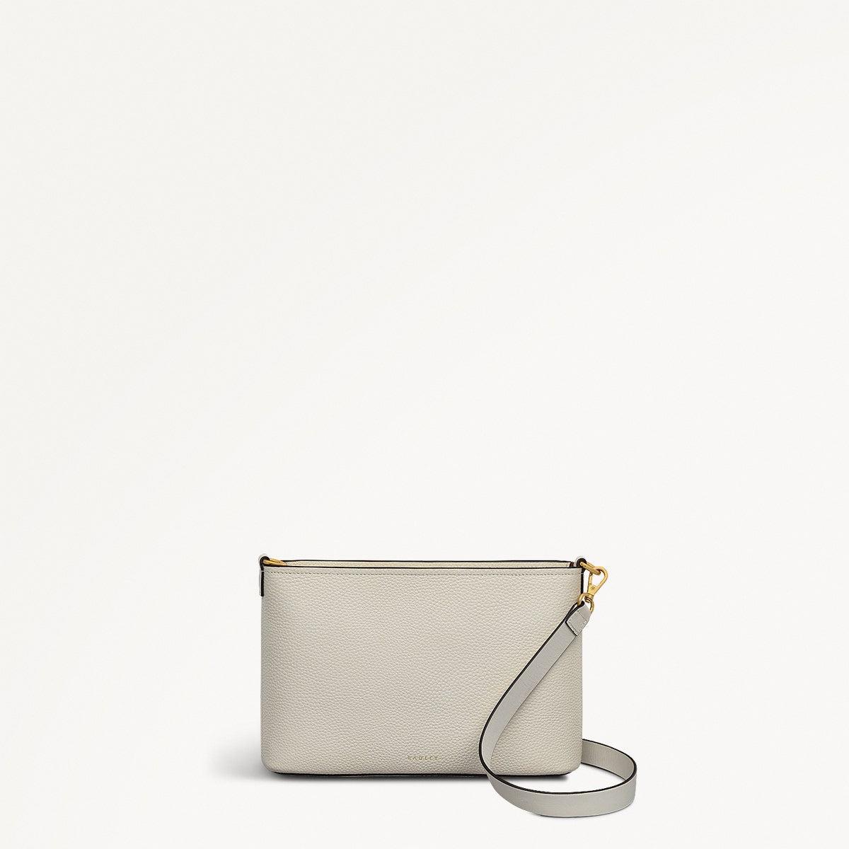 Newton Avenue Fabric Small Ziptop Cross Body Bag in Chalk - 111723