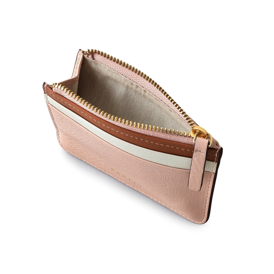 Grainger Way Leather Small Ziptop Coin Purse in Prairie Pink - 111725