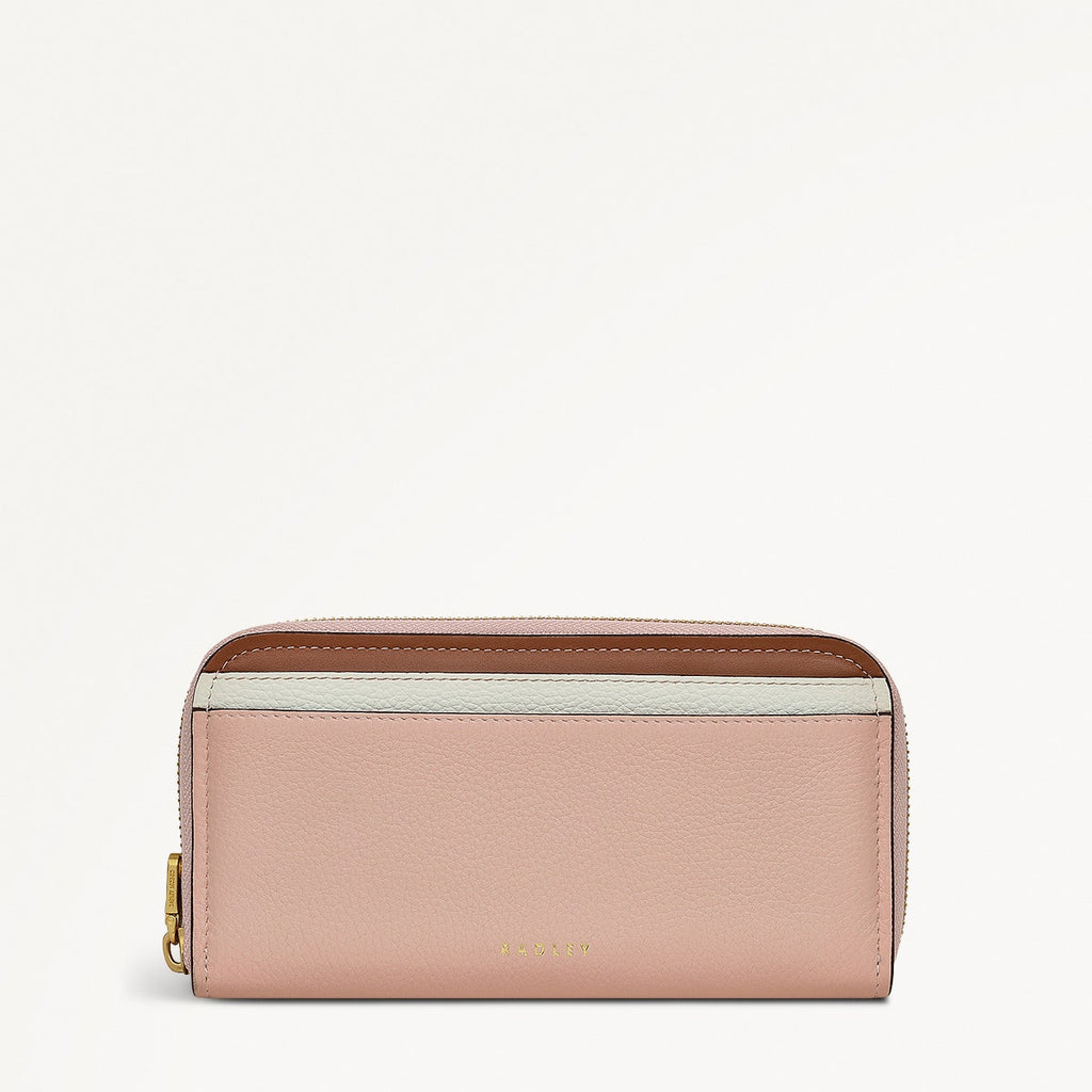 Grainger Way Leather Medium Zip Around Wallet in Prairie Pink - 111727