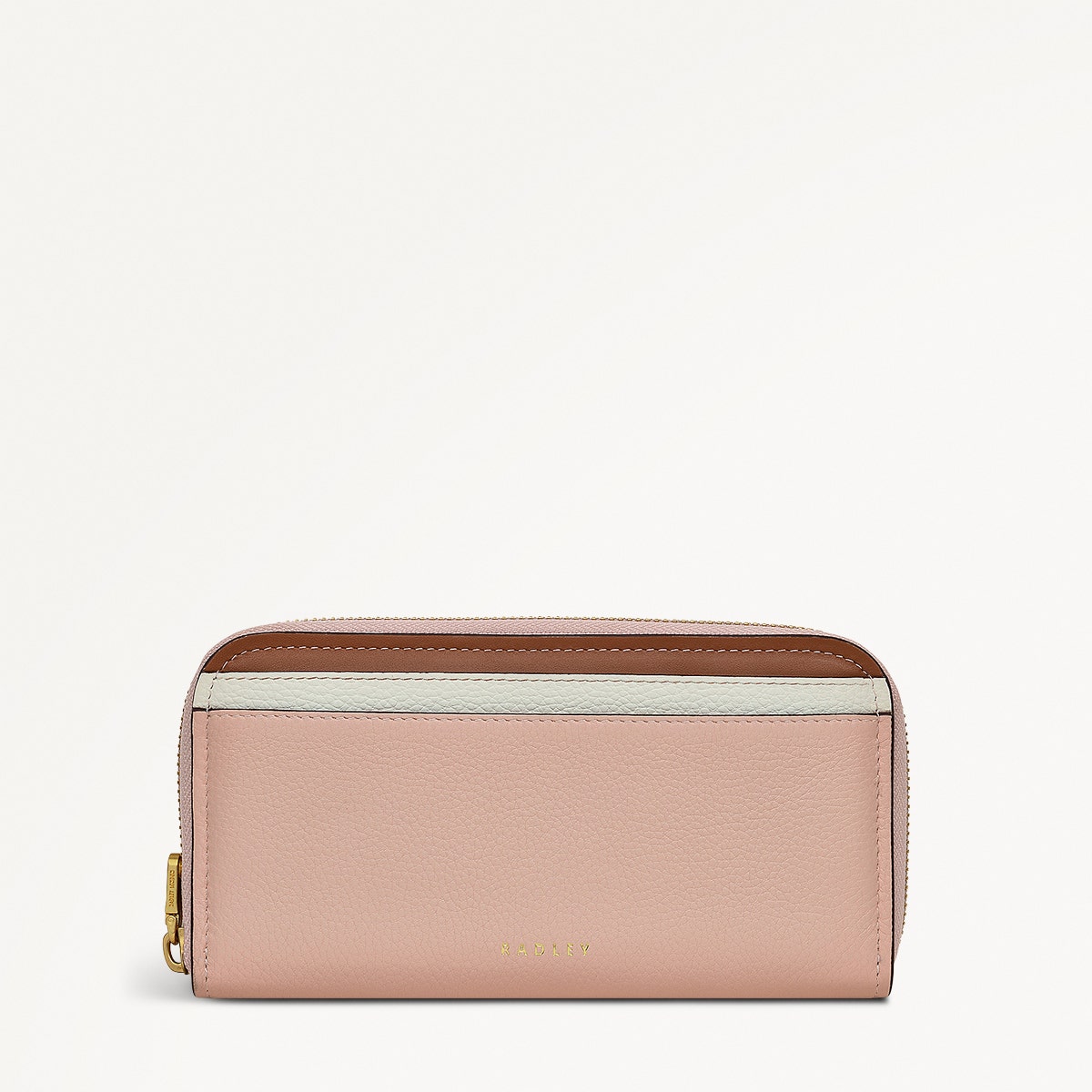 Grainger Way Leather Medium Zip Around Wallet in Prairie Pink - 111727