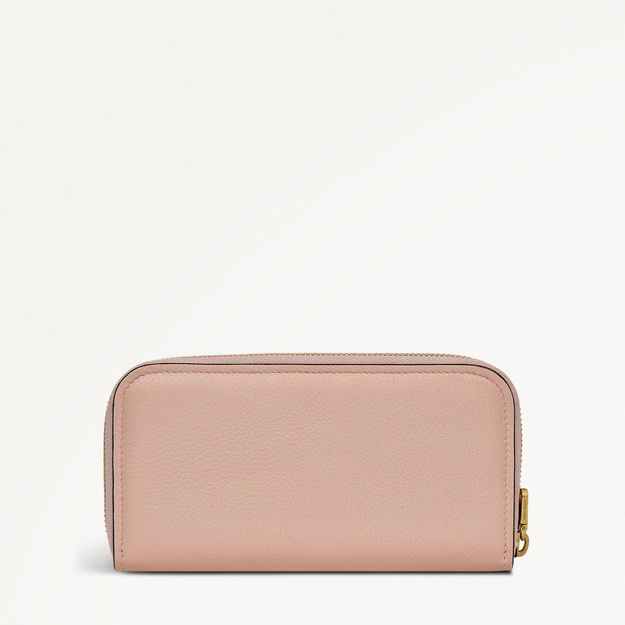 Grainger Way Leather Medium Zip Around Wallet in Prairie Pink - 111727