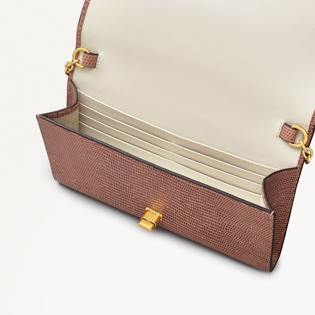 Carpenter Yard Leather Large Phone Cross Body Bag in Prairie Pink - 111729