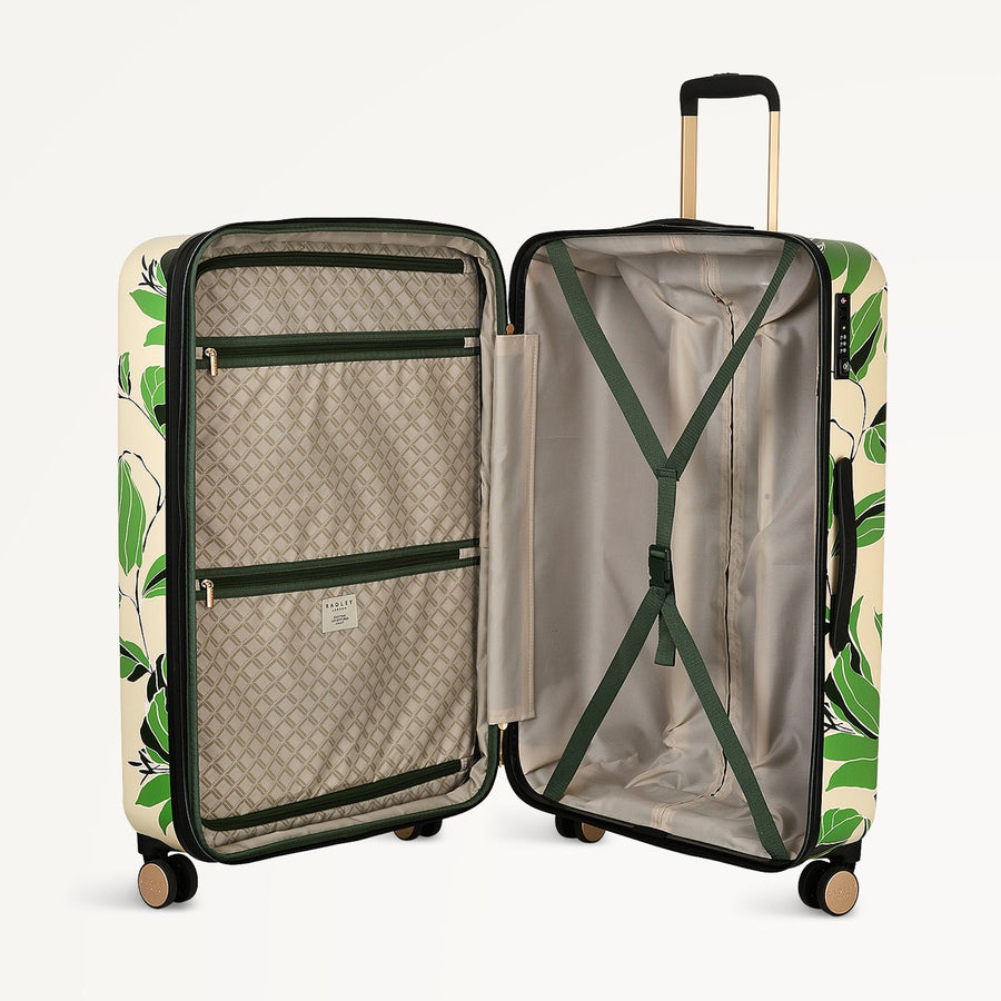 Southwell Gardens 4 Wheel Large Suitcase in Stone  - 111734