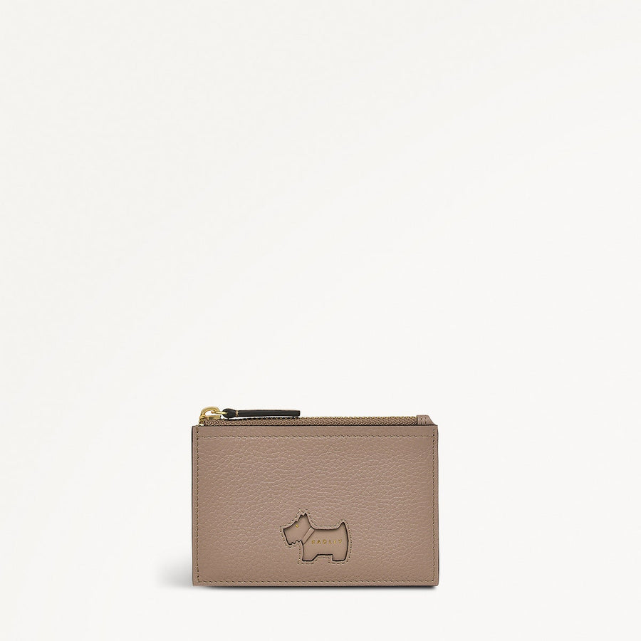Radley Cookie Cutter - Protect Leather Small Ziptop Coin Purse in Latte - 111747