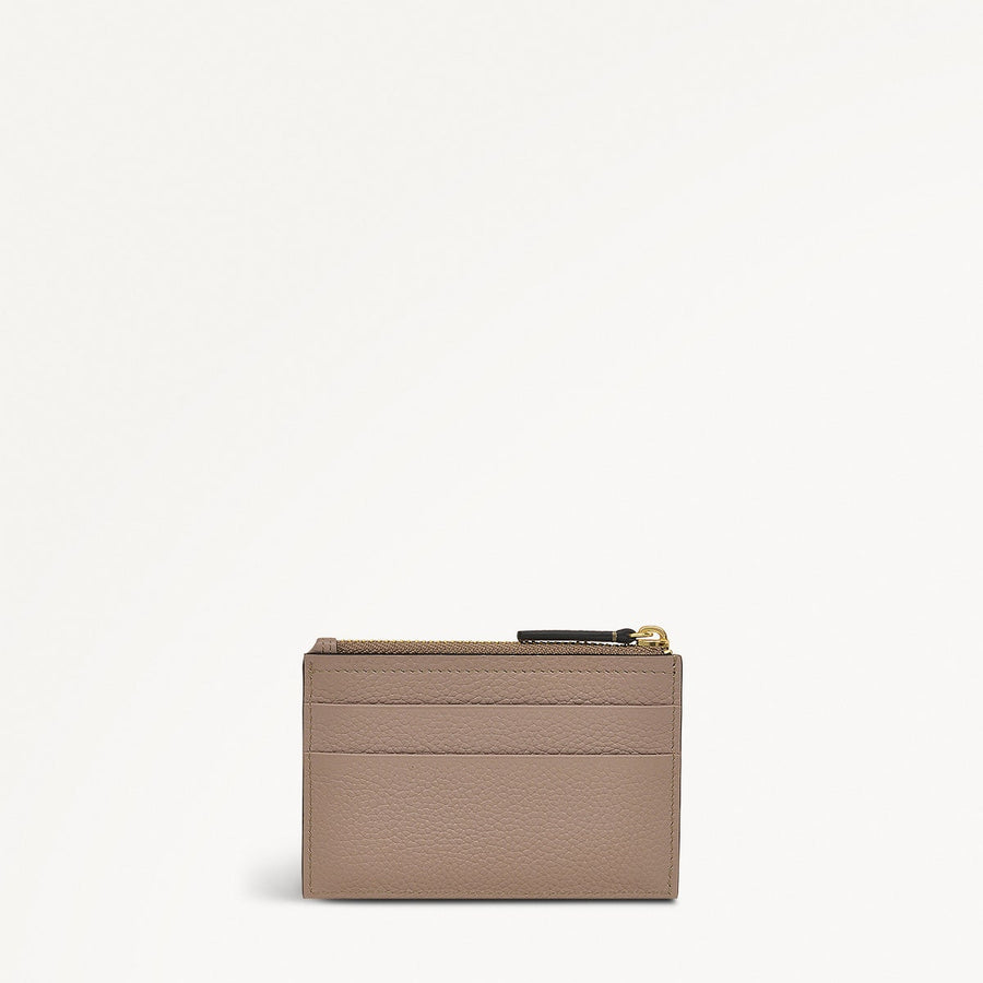 Radley Cookie Cutter - Protect Leather Small Ziptop Coin Purse in Latte - 111747