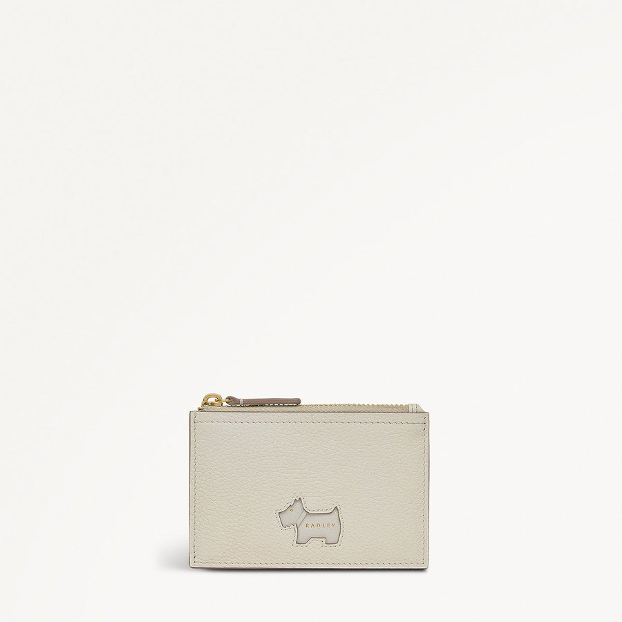 Radley Cookie Cutter - Protect Leather Small Ziptop Coin Purse in Chalk - 111748