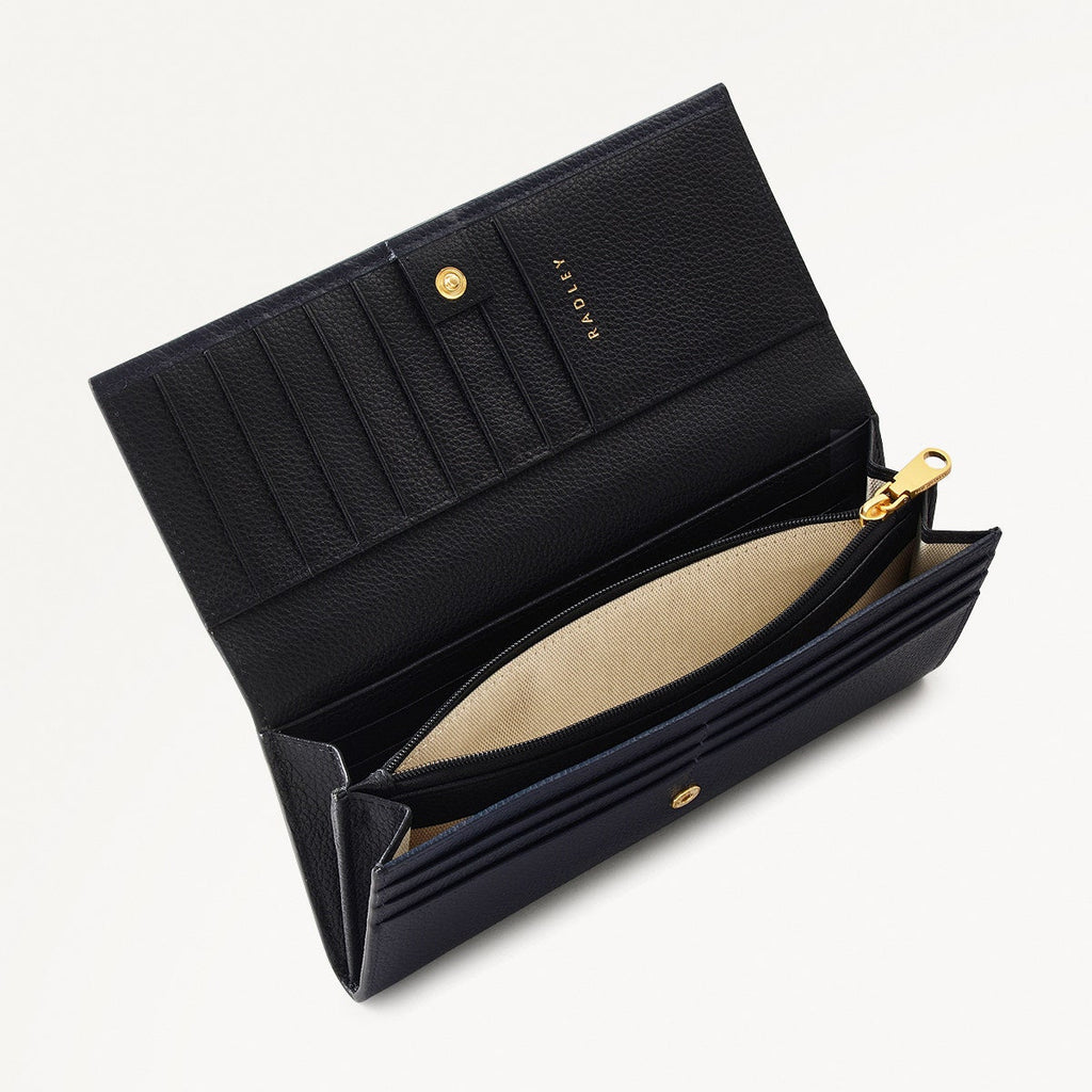 Radley Cookie Cutter - Protect Leather Large Flapover Wallet in Ink - 111750