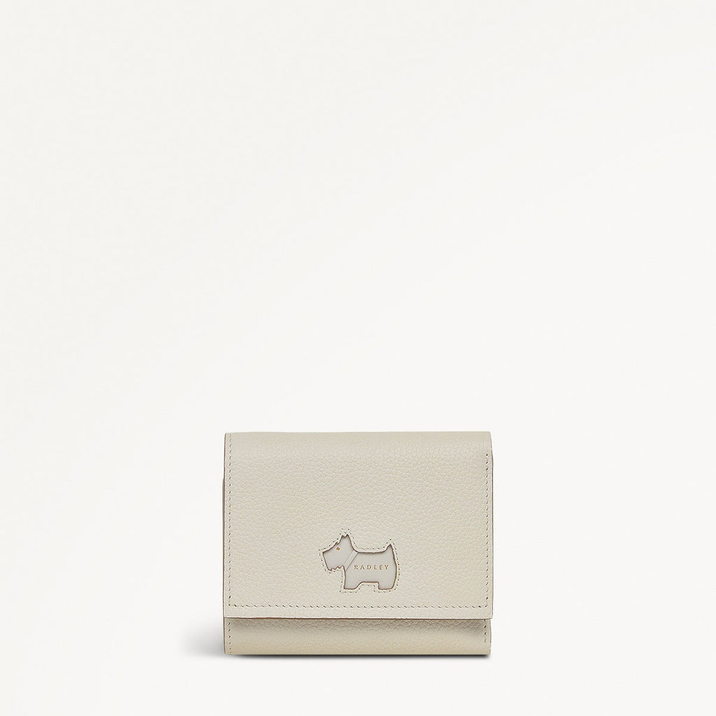 Radley Cookie Cutter - Protect Leather Small Flapover Wallet in Chalk - 111752