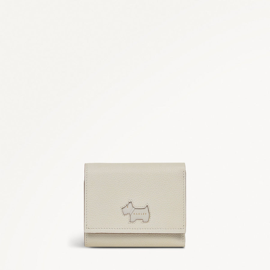 Radley Cookie Cutter - Protect Leather Small Flapover Wallet in Chalk - 111752
