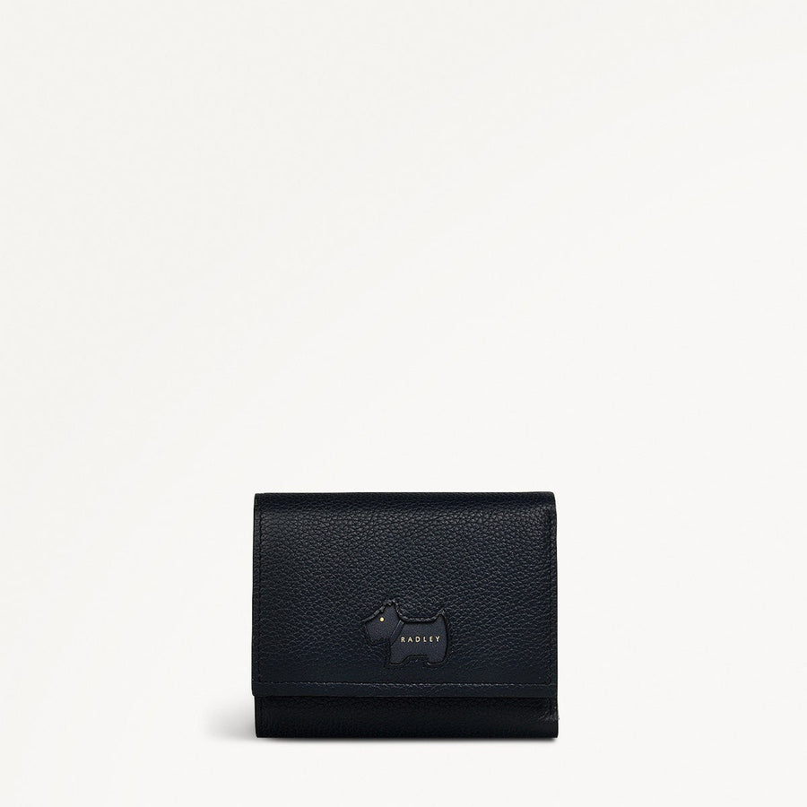 Radley Cookie Cutter - Protect Leather Small Flapover Wallet in Ink - 111753