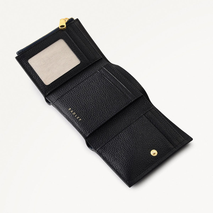 Radley Cookie Cutter - Protect Leather Small Flapover Wallet in Ink - 111753