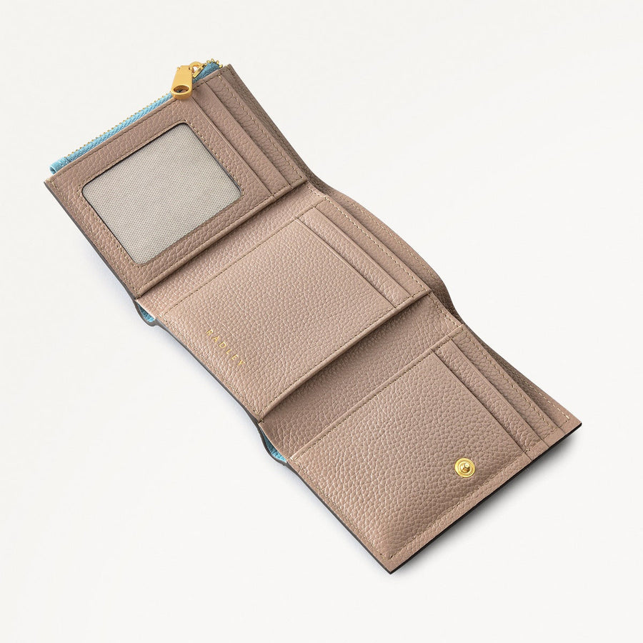 Radley Cookie Cutter - Protect Leather Small Flapover Wallet in Cameo - 111754