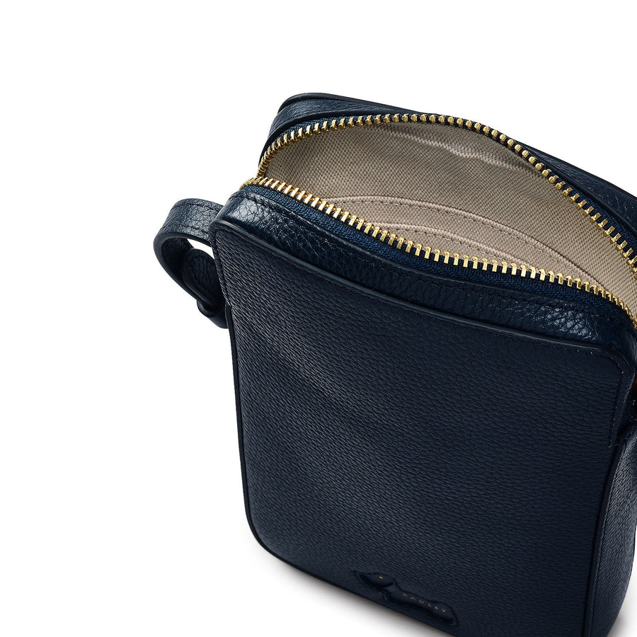 Radley Cookie Cutter - Protect Leather Medium Phone Cross Body Bag in Ink - 111755