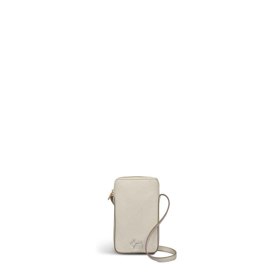 Radley Cookie Cutter - Protect Leather Medium Phone Cross Body Bag in Chalk - 111756