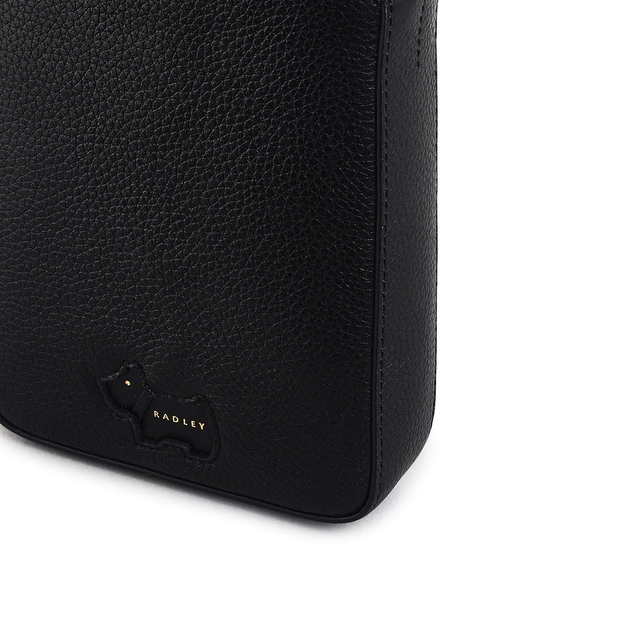 Radley Cookie Cutter - Protect Leather Medium Phone Cross Body Bag in Black - 111757