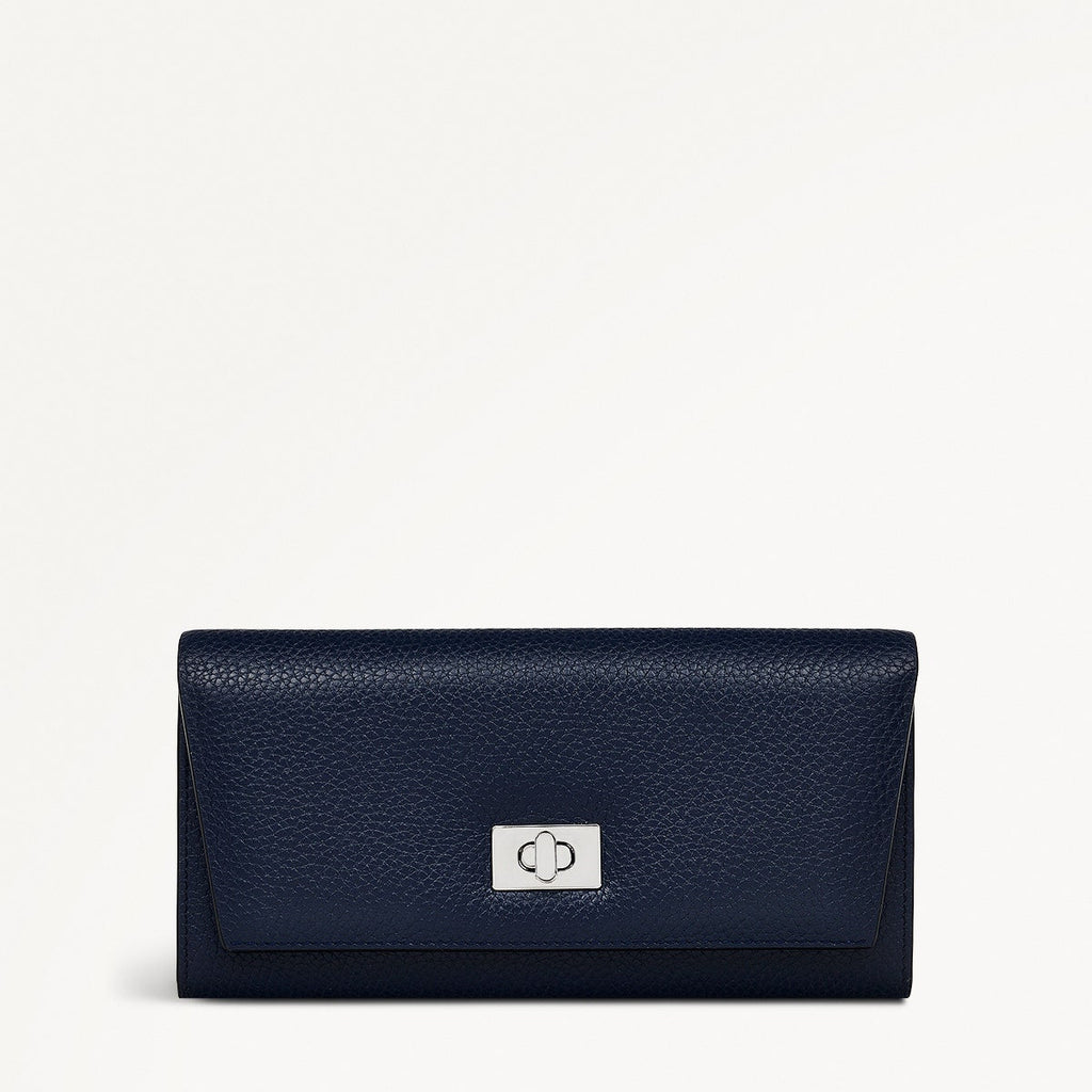 Brook Avenue Leather Large Flapover Wallet in Ink - 111762