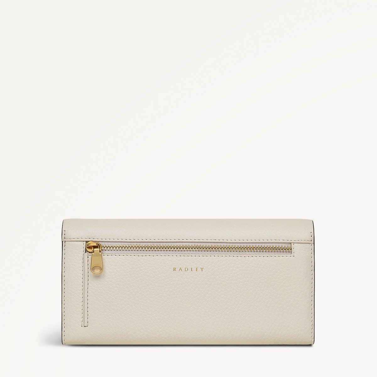 Brook Avenue Leather Large Flapover Wallet in Chalk - 111763