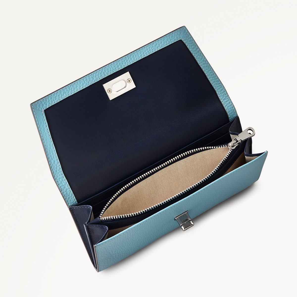 Brook Avenue Leather Large Flapover Wallet in Cameo - 111765