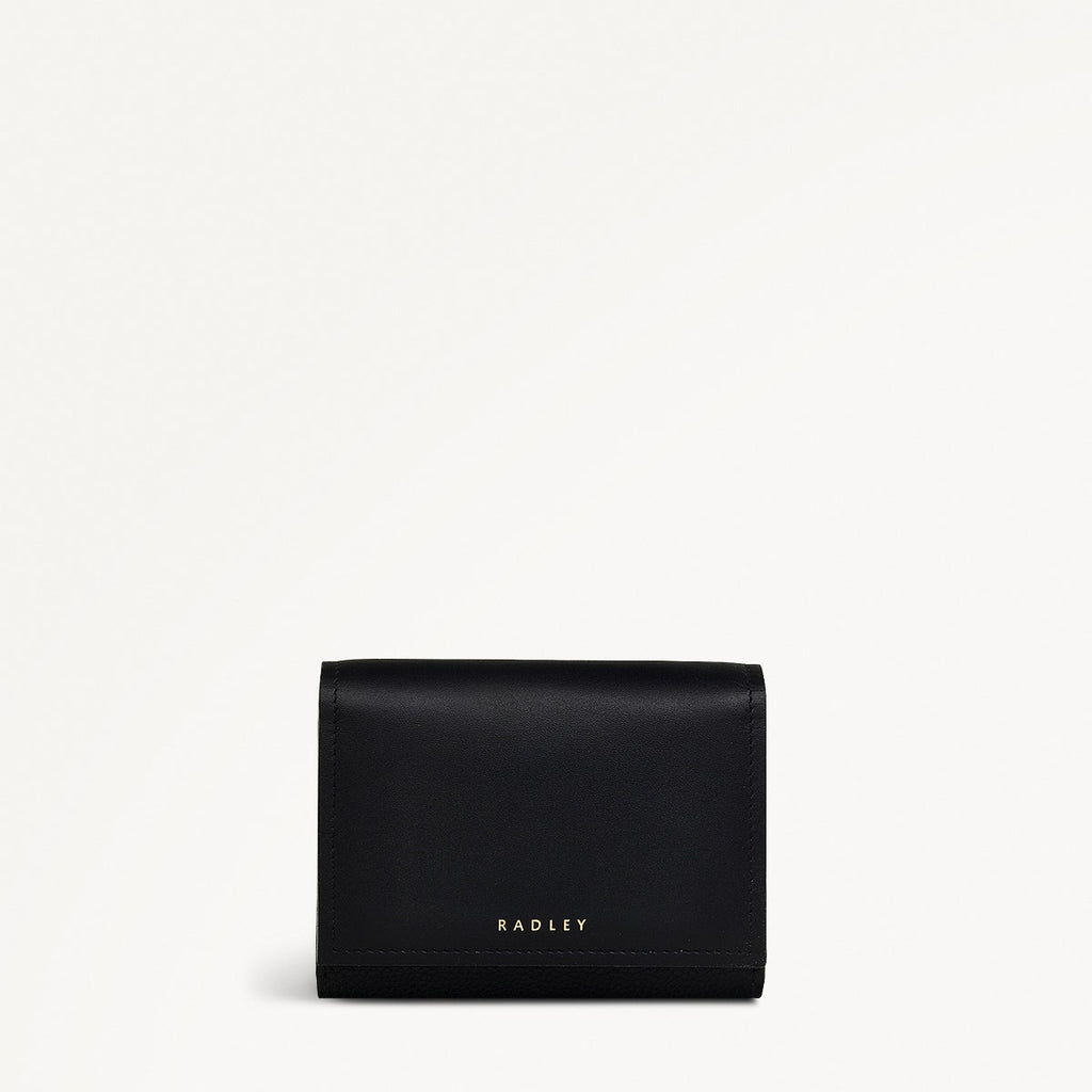 Holmes Avenue Leather Medium Flapover Wallet in Black - 111766